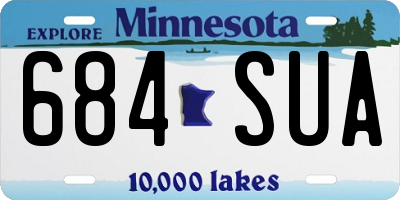 MN license plate 684SUA