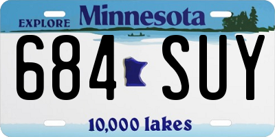 MN license plate 684SUY