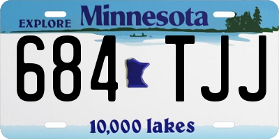 MN license plate 684TJJ
