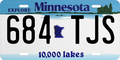 MN license plate 684TJS