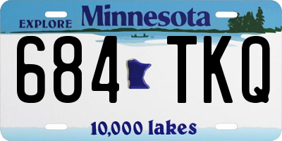 MN license plate 684TKQ