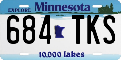 MN license plate 684TKS