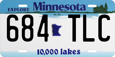 MN license plate 684TLC
