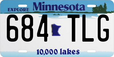 MN license plate 684TLG
