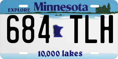 MN license plate 684TLH
