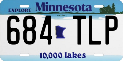 MN license plate 684TLP