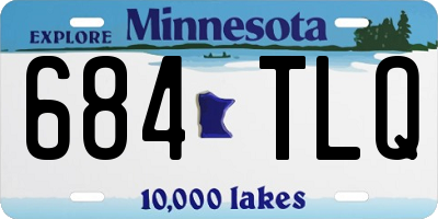 MN license plate 684TLQ