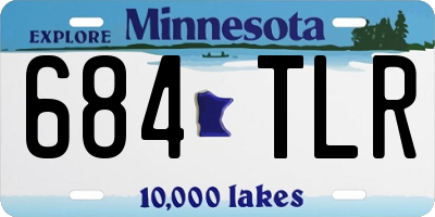MN license plate 684TLR
