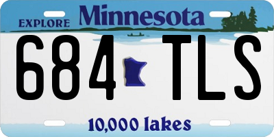 MN license plate 684TLS