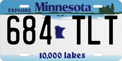 MN license plate 684TLT