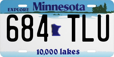 MN license plate 684TLU