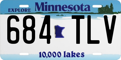 MN license plate 684TLV