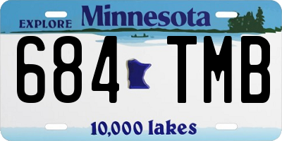 MN license plate 684TMB