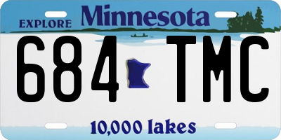 MN license plate 684TMC
