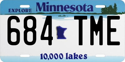 MN license plate 684TME