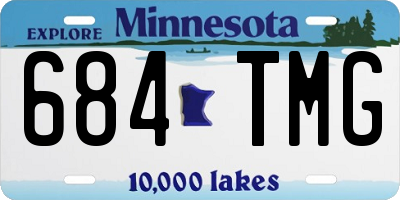 MN license plate 684TMG