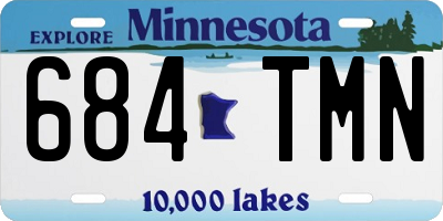 MN license plate 684TMN