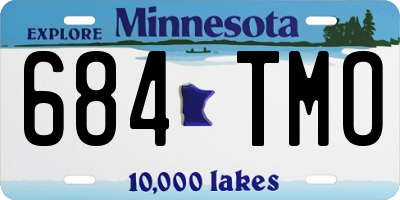 MN license plate 684TMO