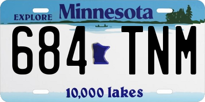 MN license plate 684TNM