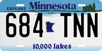 MN license plate 684TNN