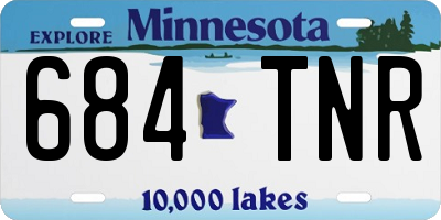 MN license plate 684TNR