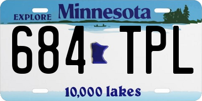 MN license plate 684TPL