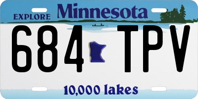 MN license plate 684TPV