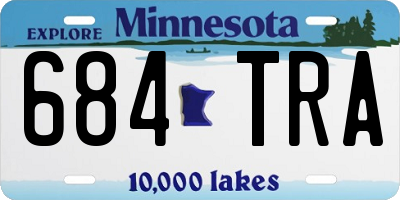MN license plate 684TRA