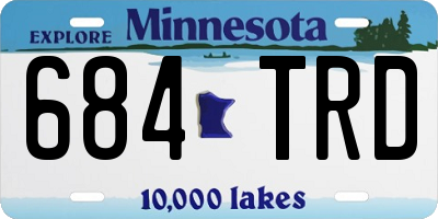 MN license plate 684TRD