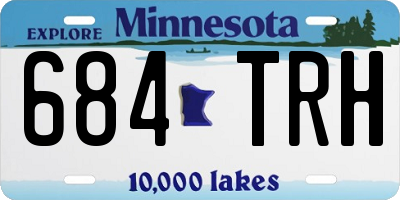 MN license plate 684TRH