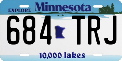 MN license plate 684TRJ