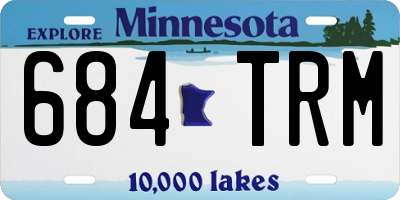 MN license plate 684TRM