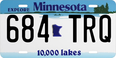 MN license plate 684TRQ