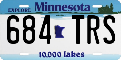 MN license plate 684TRS