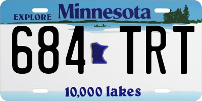 MN license plate 684TRT