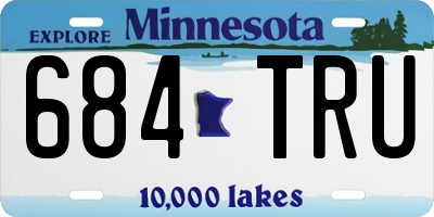 MN license plate 684TRU