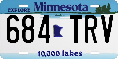MN license plate 684TRV