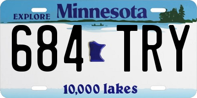 MN license plate 684TRY