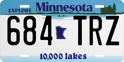 MN license plate 684TRZ