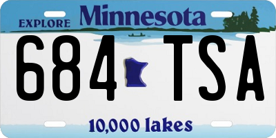MN license plate 684TSA