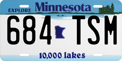 MN license plate 684TSM
