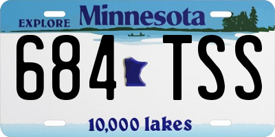 MN license plate 684TSS