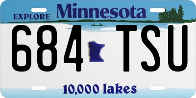 MN license plate 684TSU