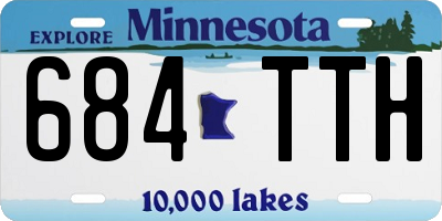 MN license plate 684TTH