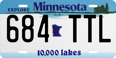 MN license plate 684TTL