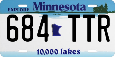 MN license plate 684TTR