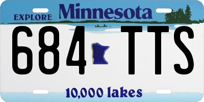 MN license plate 684TTS