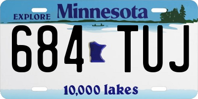 MN license plate 684TUJ