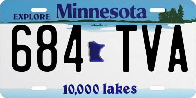 MN license plate 684TVA
