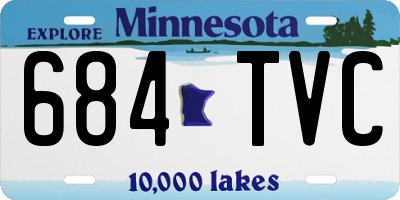 MN license plate 684TVC